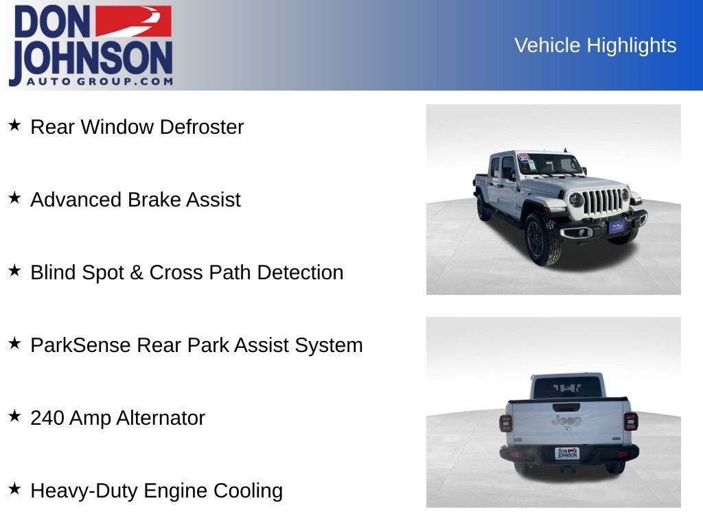 2022 Jeep Gladiator Overland 4x4