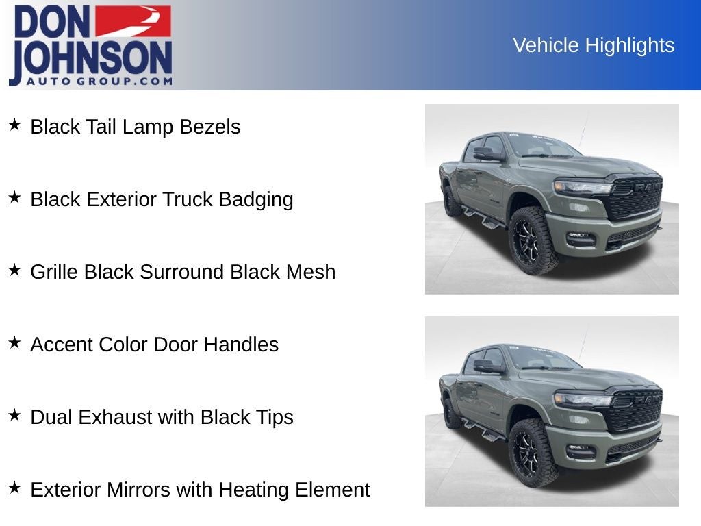 2026 RAM Ram 1500 RAM 1500 BIG HORN CREW CAB 4X4 5'7' BOX