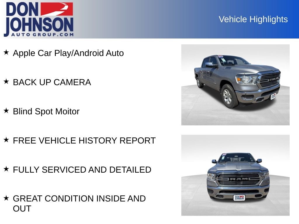 2024 RAM 1500 Laramie Crew Cab 4x4 5'7' Box