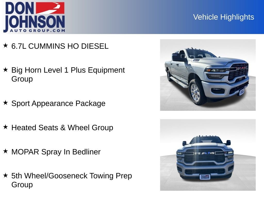 2026 RAM Ram 2500 RAM 2500 BIG HORN CREW CAB 4X4 6'4' BOX