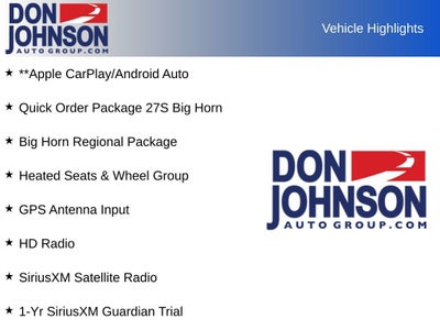 2018 RAM 1500 Big Horn Crew Cab 4x4 5'7' Box