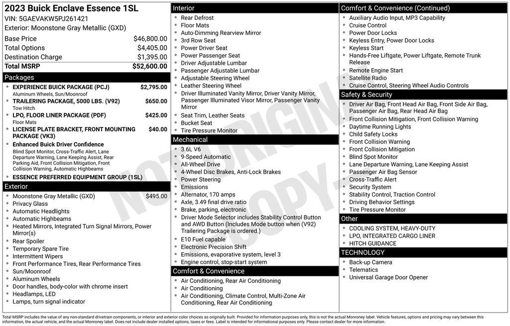 2023 Buick Enclave Essence