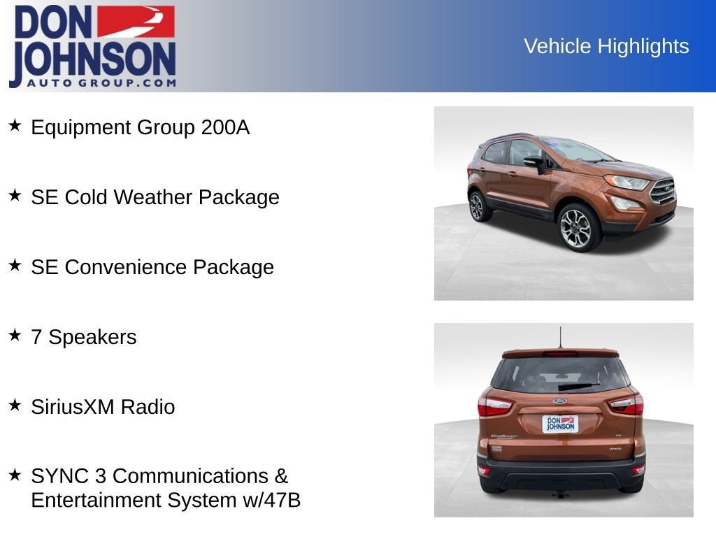 2018 Ford EcoSport SE