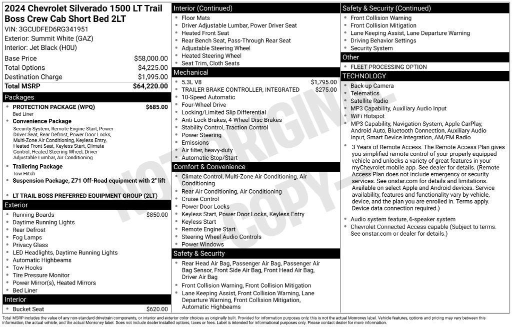 2024 Chevrolet Silverado 1500 LT Trail Boss