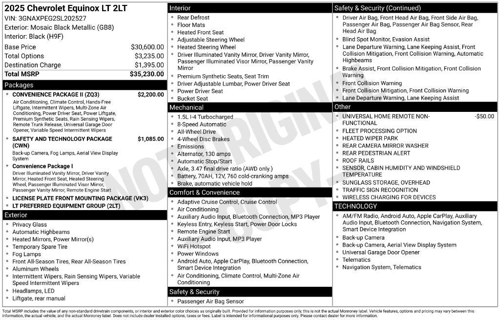 2025 Chevrolet Equinox LT