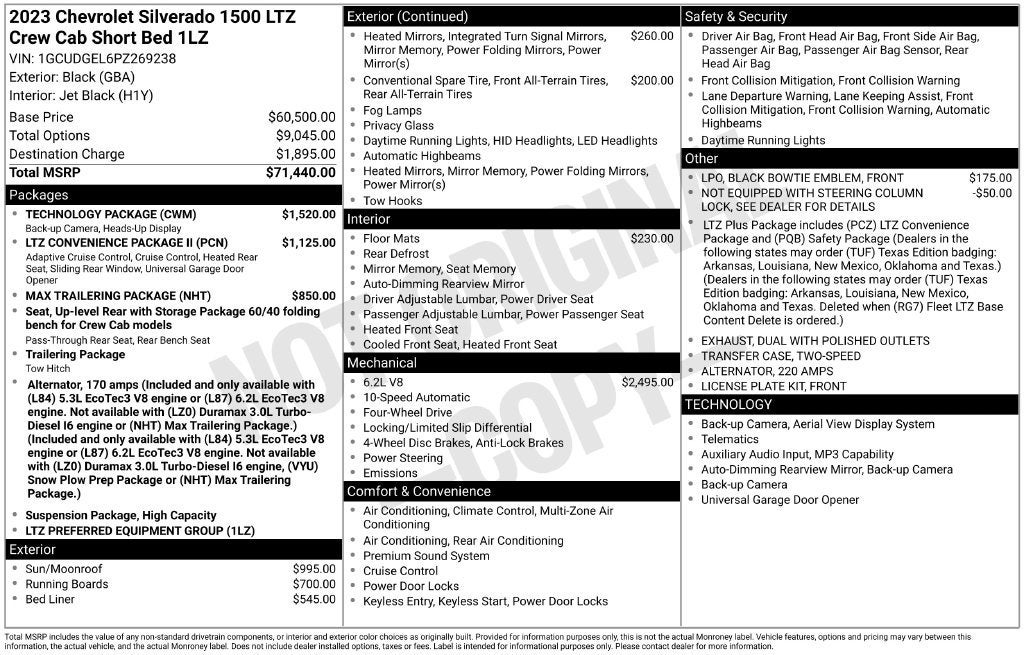 2023 Chevrolet Silverado 1500 LTZ