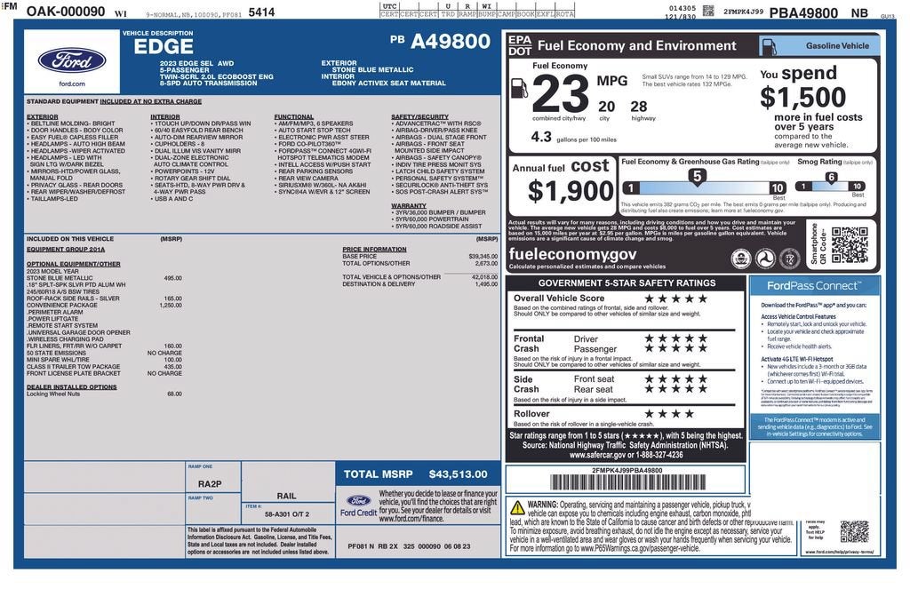 2023 Ford Edge SEL