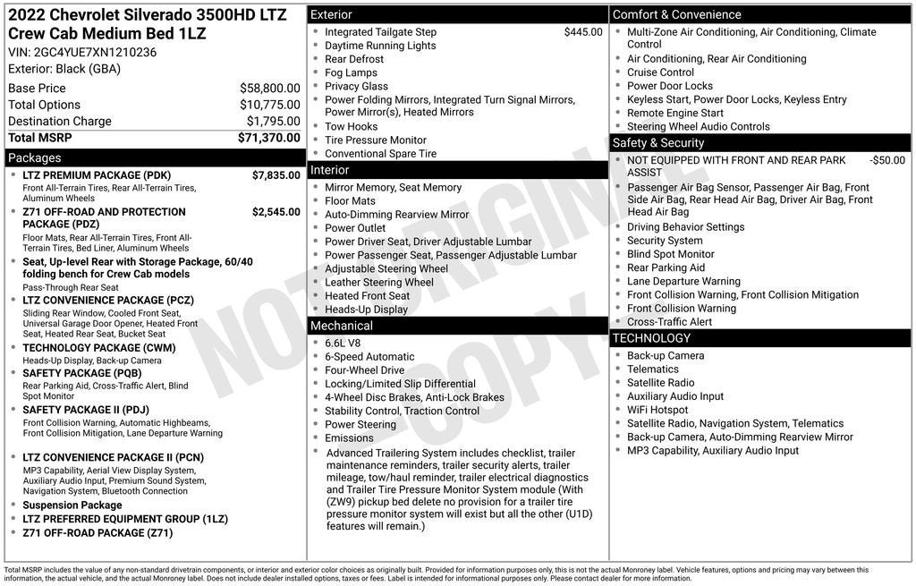 2022 Chevrolet Silverado 3500 HD LTZ