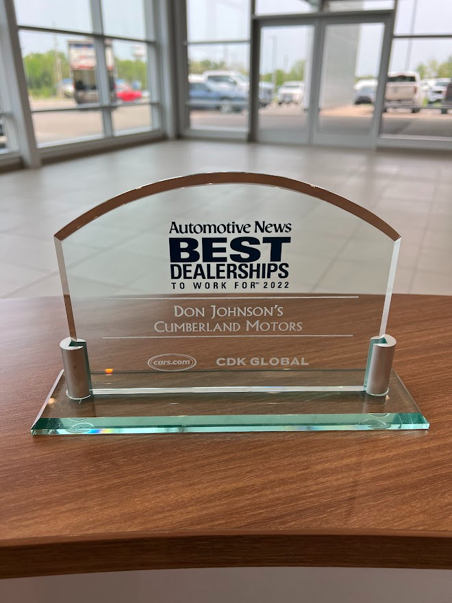 Award - Don Johnson Auto Group in Rice Lake WI