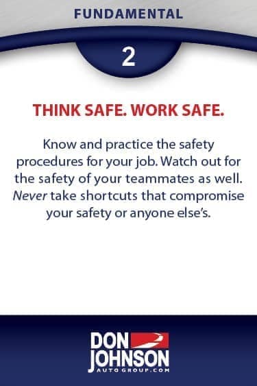 Fundamental 2 - Think Safe. Work Safe