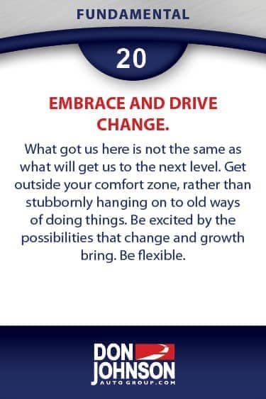 Fundamental 20 - Embrace And Drive Change