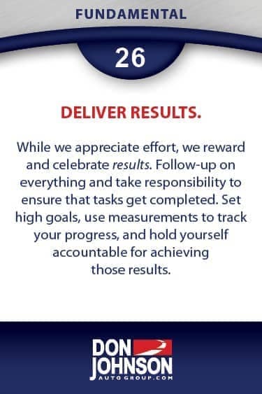 Fundamental 26 - Deliver Results